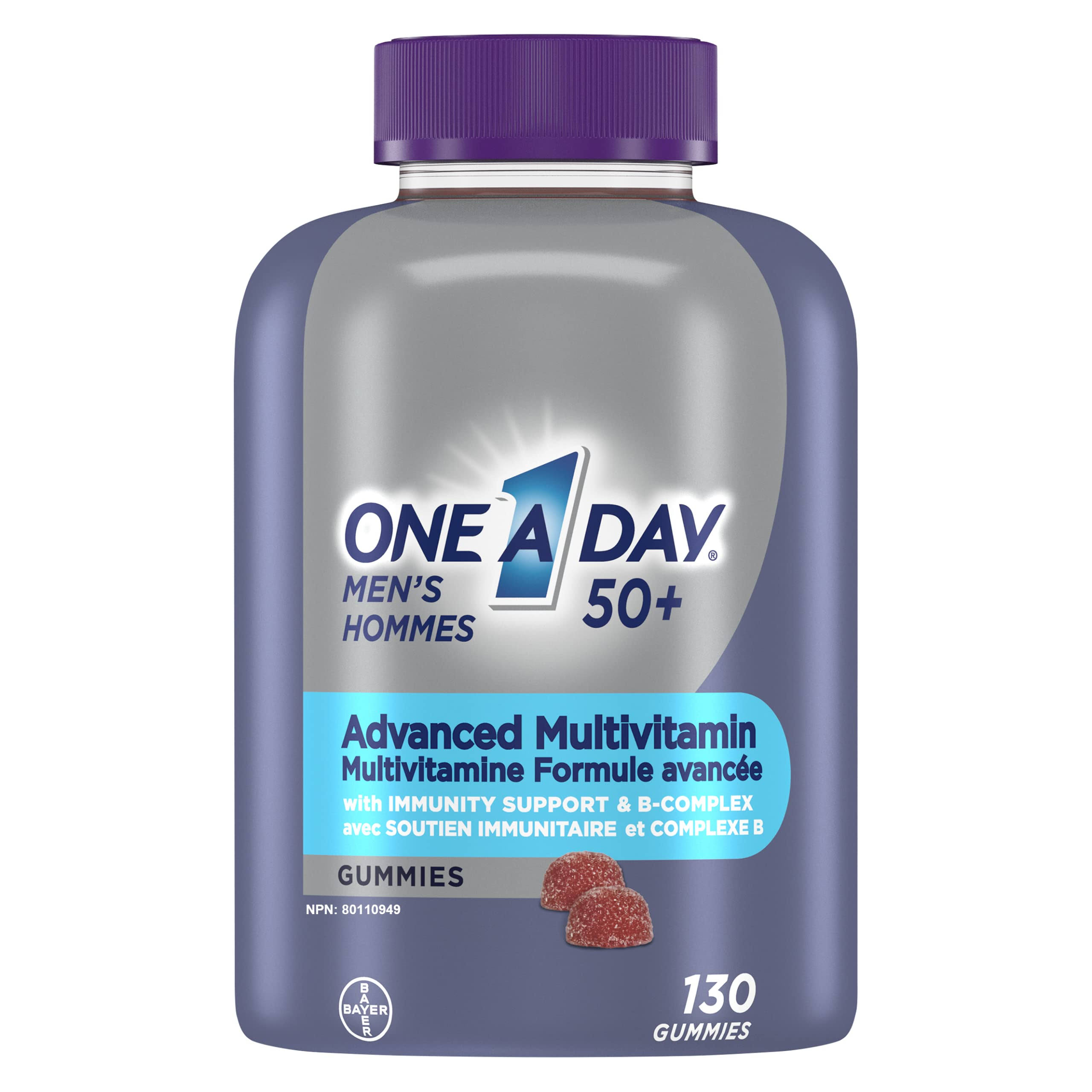 One A Day Men 50+ Advanced Multivitamin Gummies
