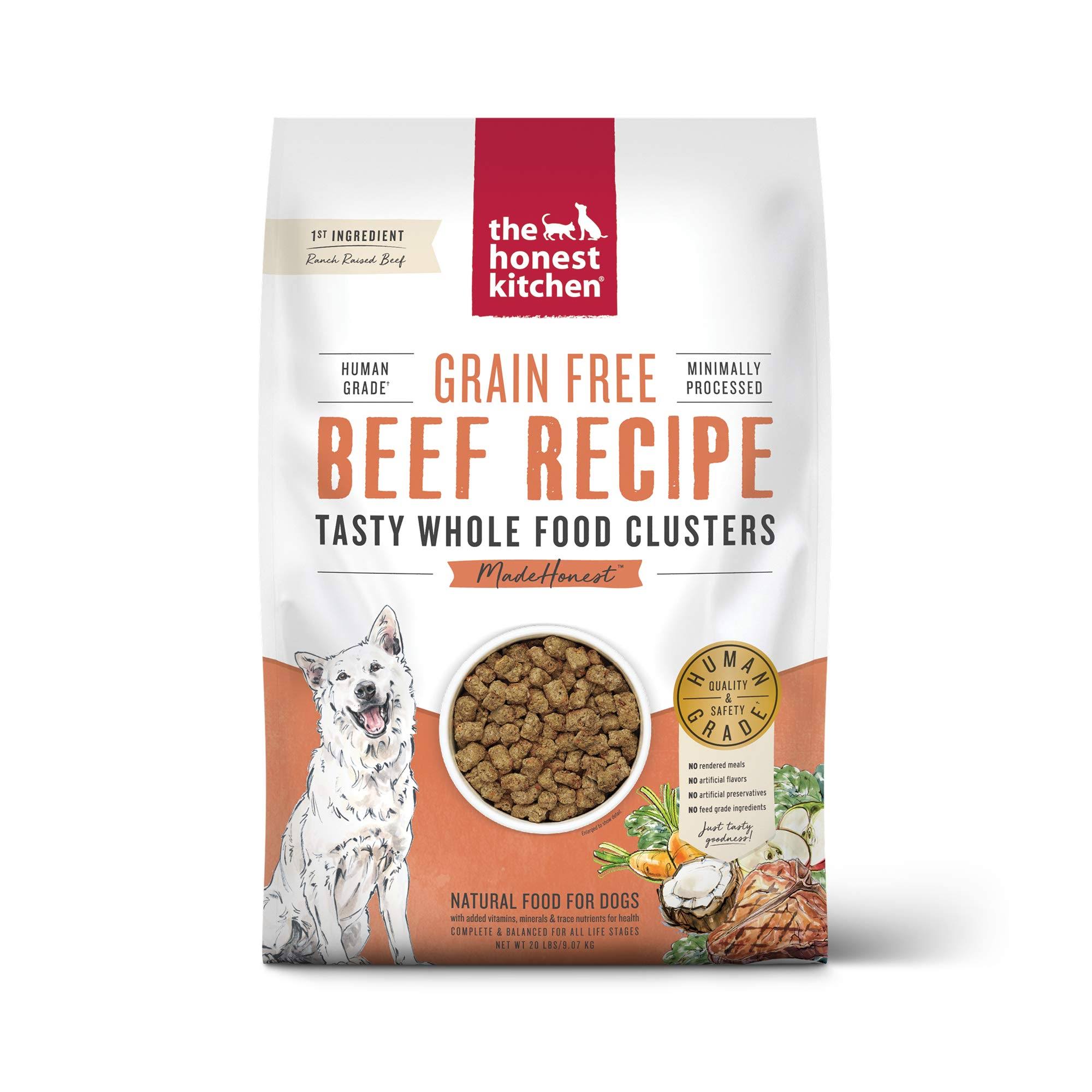 The Honest Kitchen Whole Food Clusters Grain Free Beef Dog Food, 20-lb