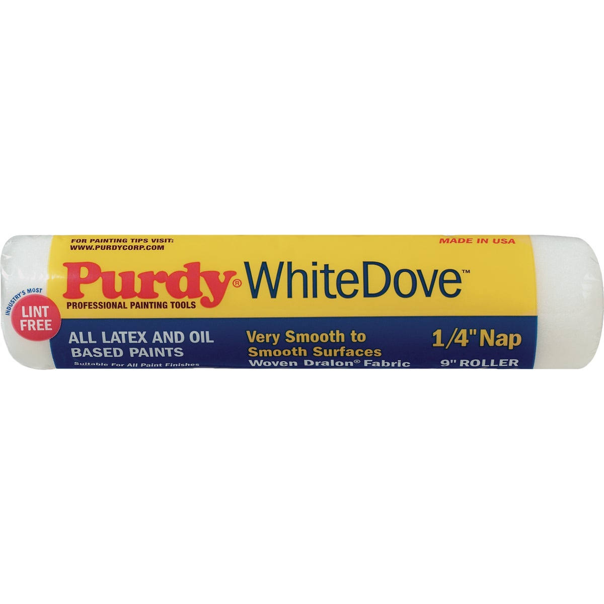 Purdy White Dove Roller Cover Polypropylene 1/4 " x 9 " Nap