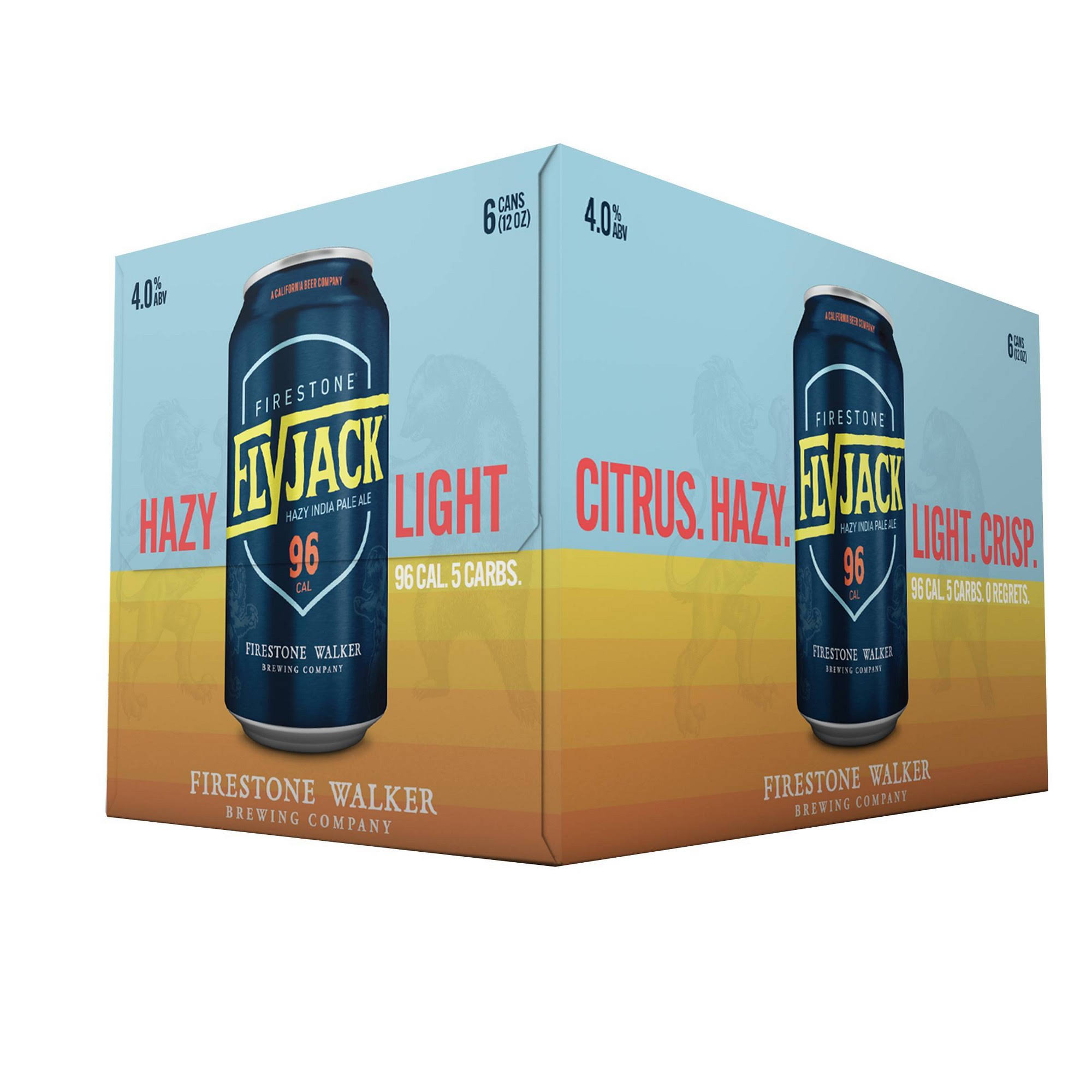 Firestone Beer, Light IPA, Mind Haze - 6 pack, 12 oz cans