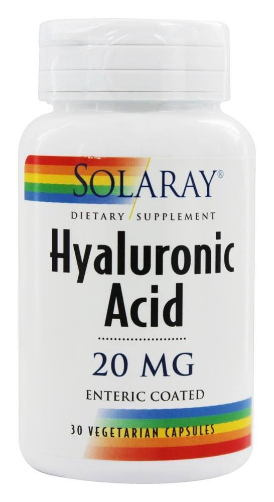 Solaray Hyaluronic Acid - 20mg, 30 Vegetarian Capsules