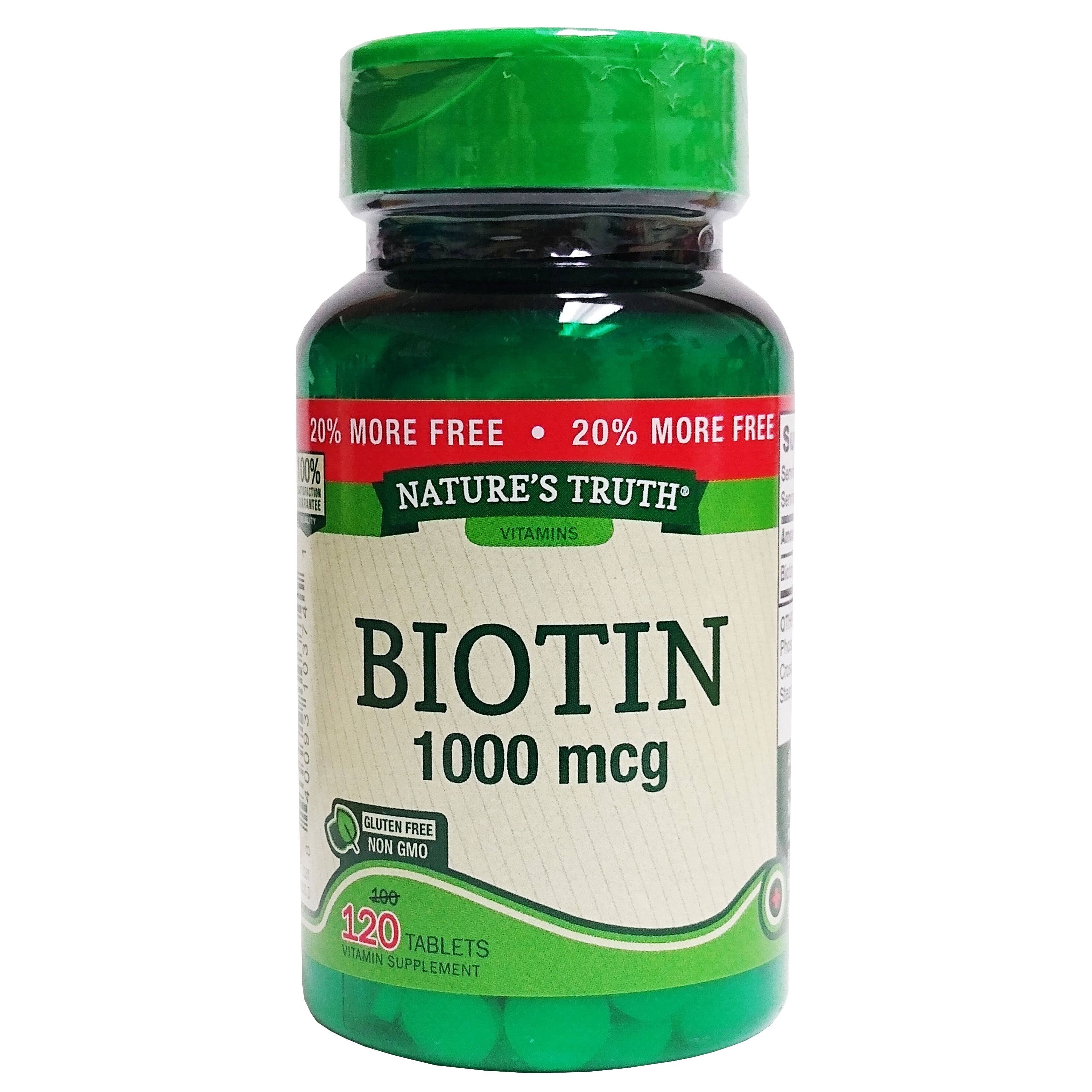 Nature's Truth Biotin - 1000mcg, x120