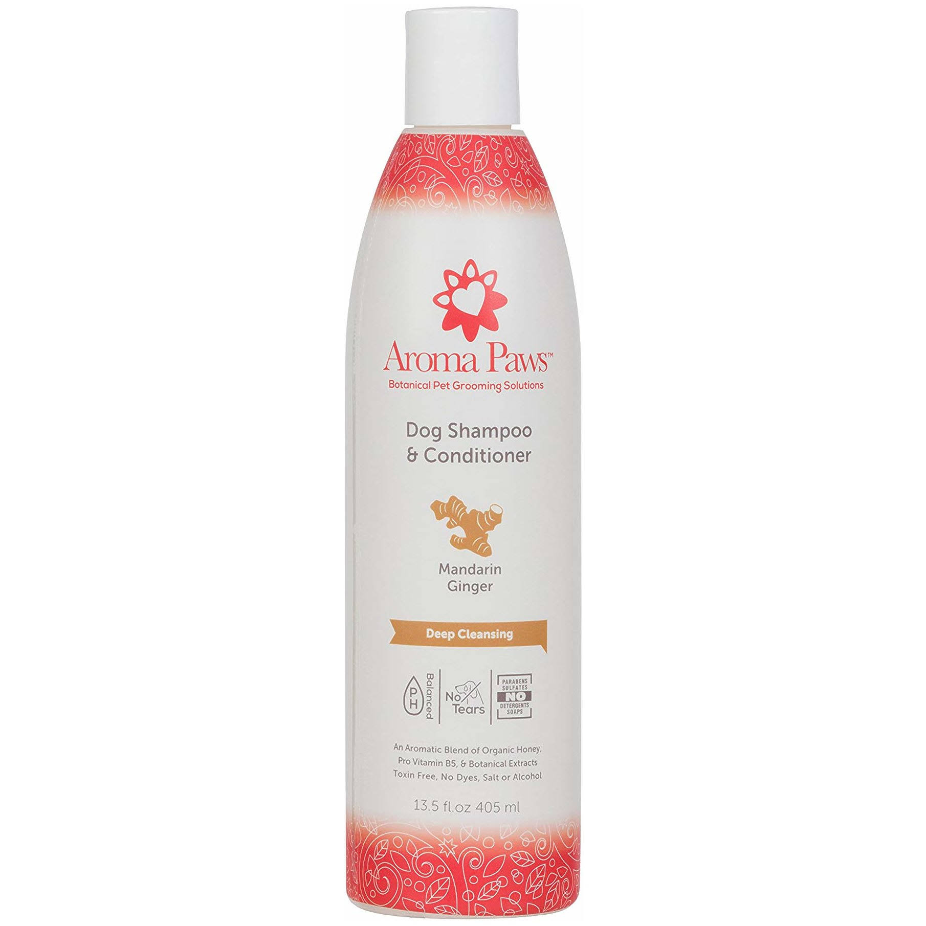 Aroma Paws Dog Shampoo & Conditioner - Mandarin & Ginger, 13.5oz