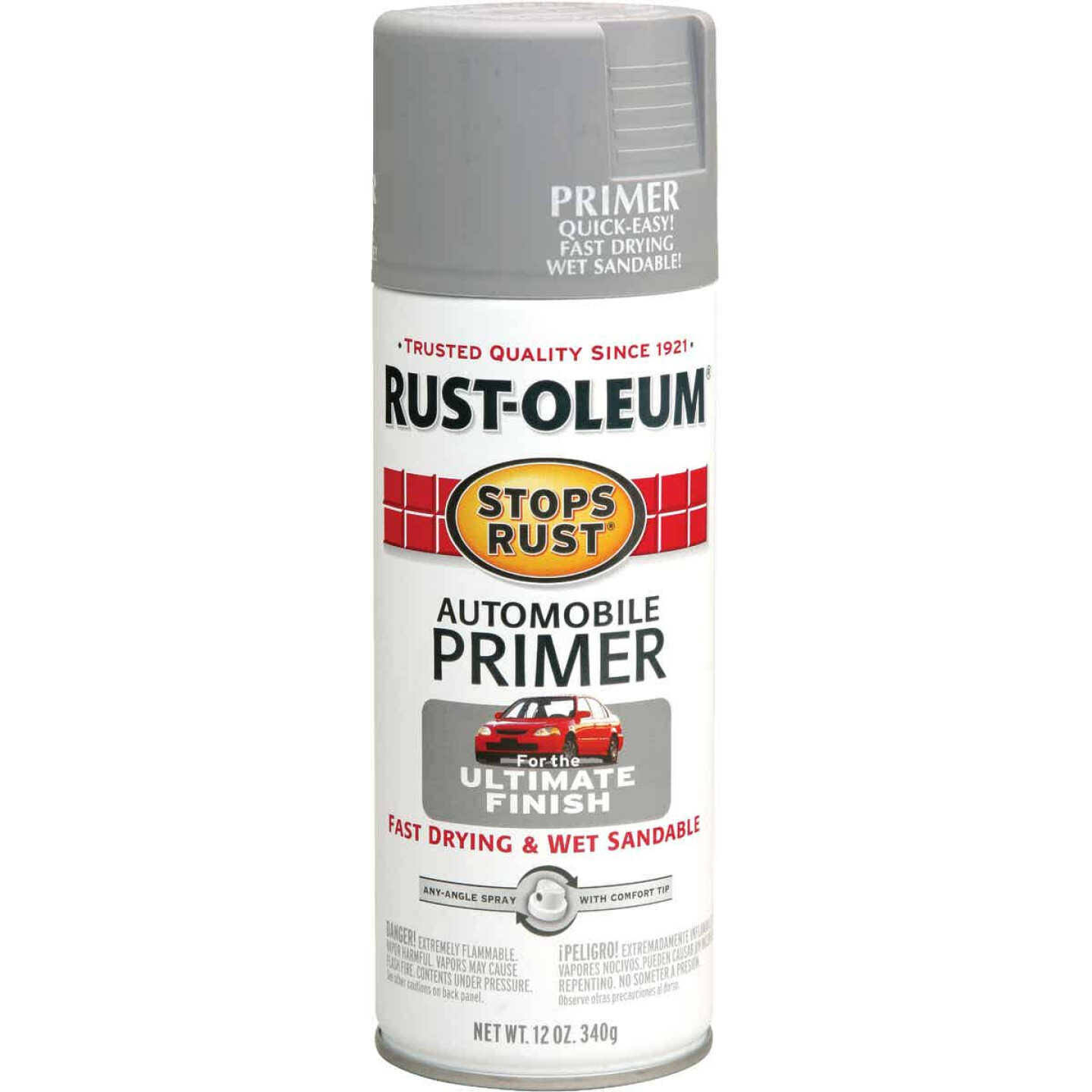 Rust-Oleum Light Gray Stops Rust Automotive Primer Spray - 12 oz