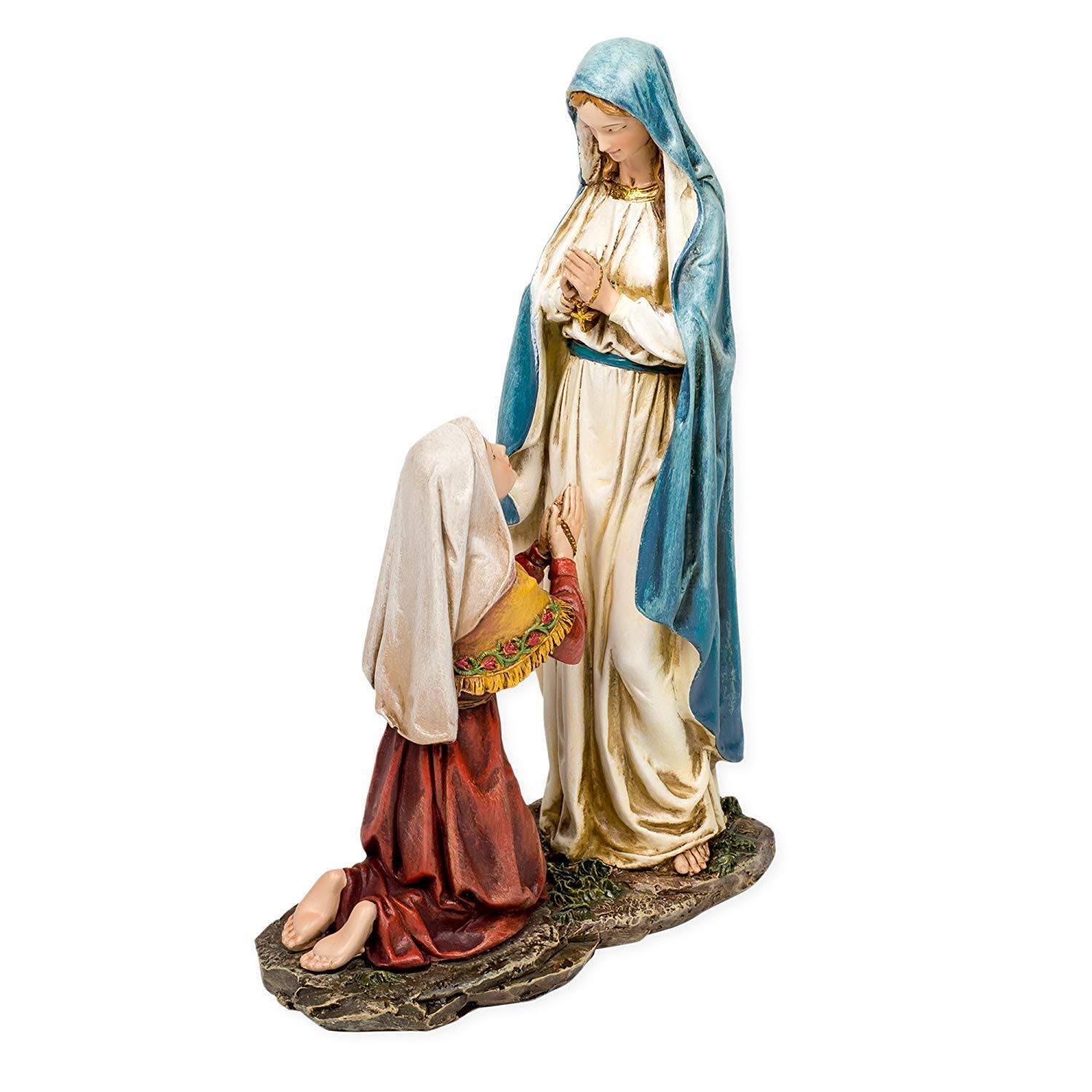 Our Lady of Lourdes Statue Figurine Virgin Mary