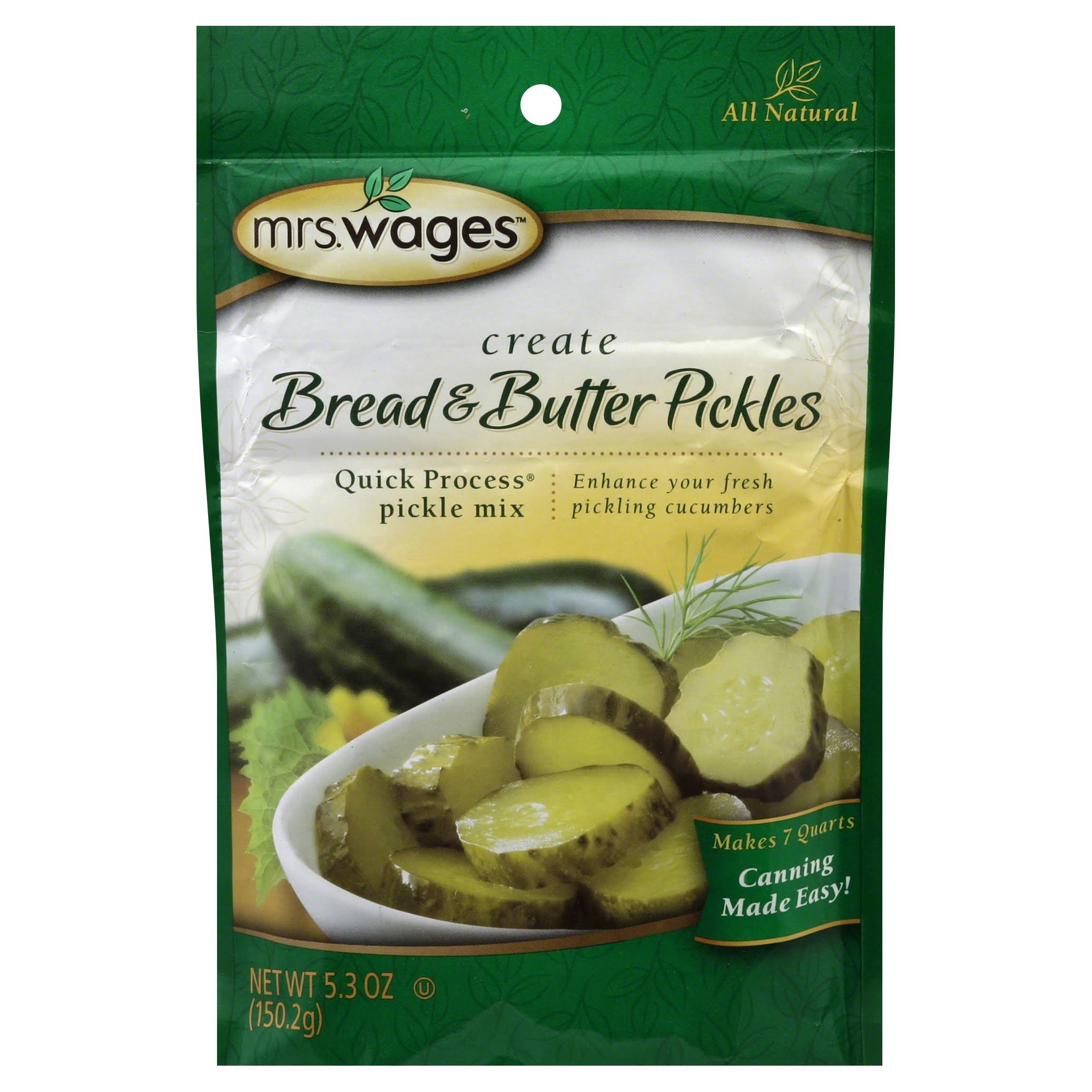 Mrs. Wages Bread n Butter Pickle Mix - 5.30oz