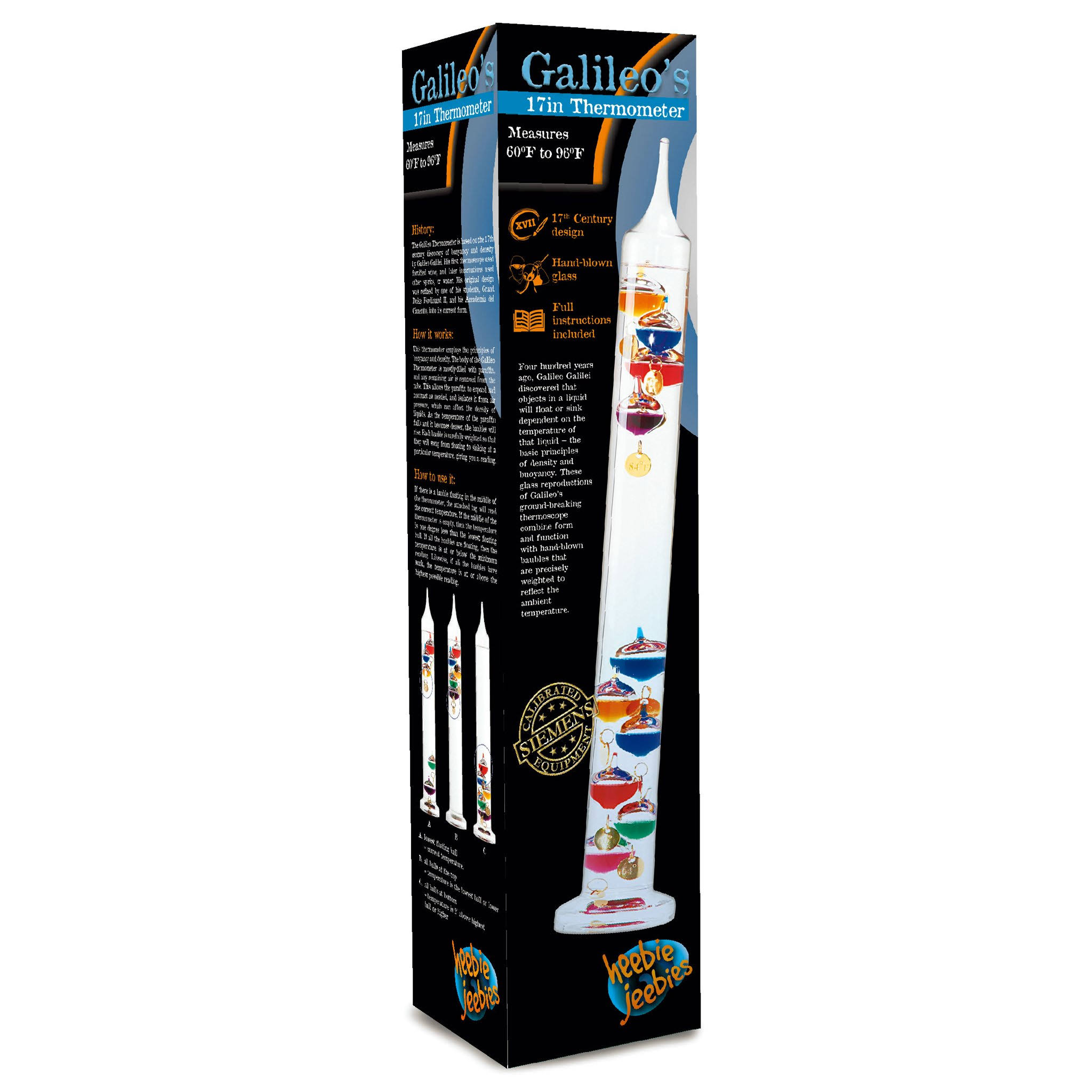 Heebie Jeebies 6192 Galileo's Thermometer 17"