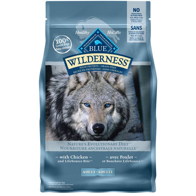 Blue Buffalo Wilderness Adult Dog Food - Chicken Recipe, 4.5lbs