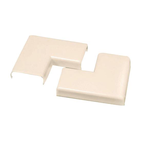Wiremold Company Nm6 Plastic Flat Elbow Wiremold - Ivory, 2 pack