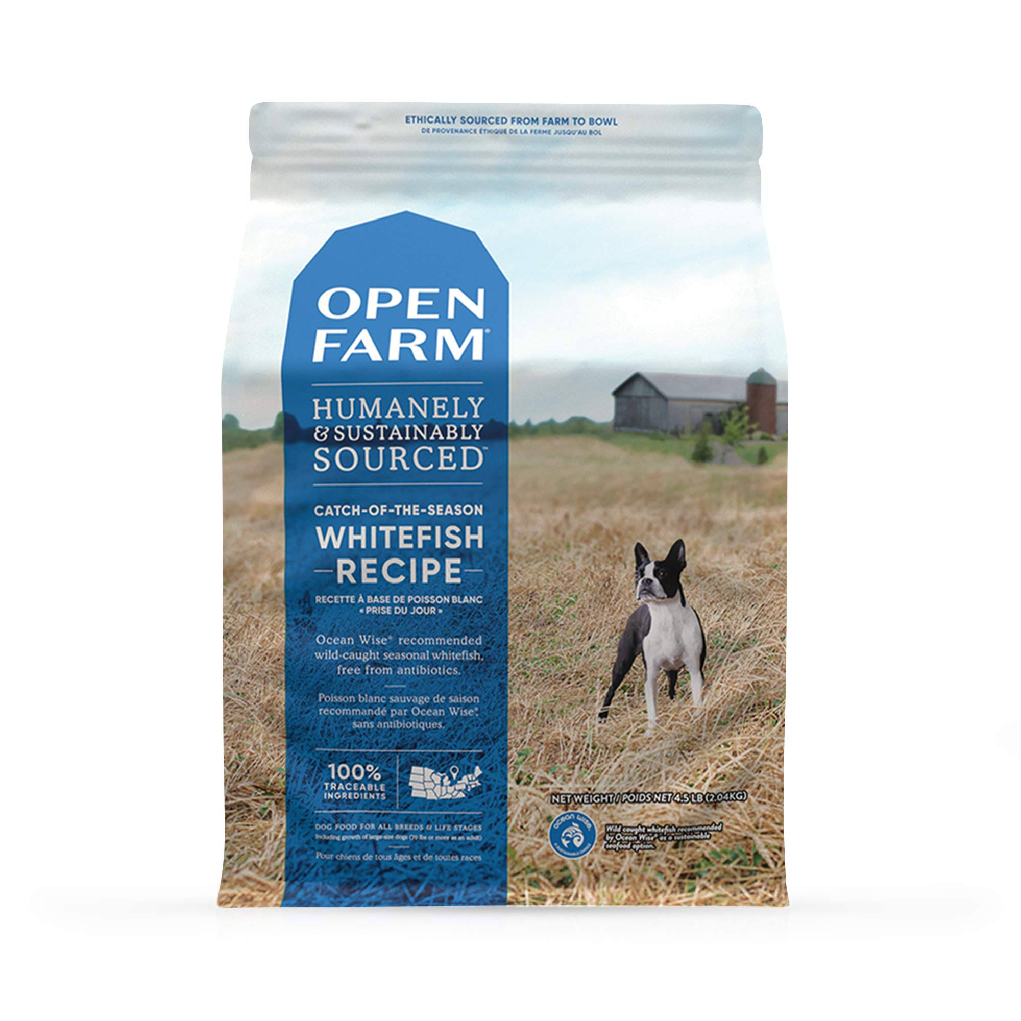 Open Farm Grain-Free Catch of the Day Dog Food - Whitefish & Green Lentil, 2.05kg