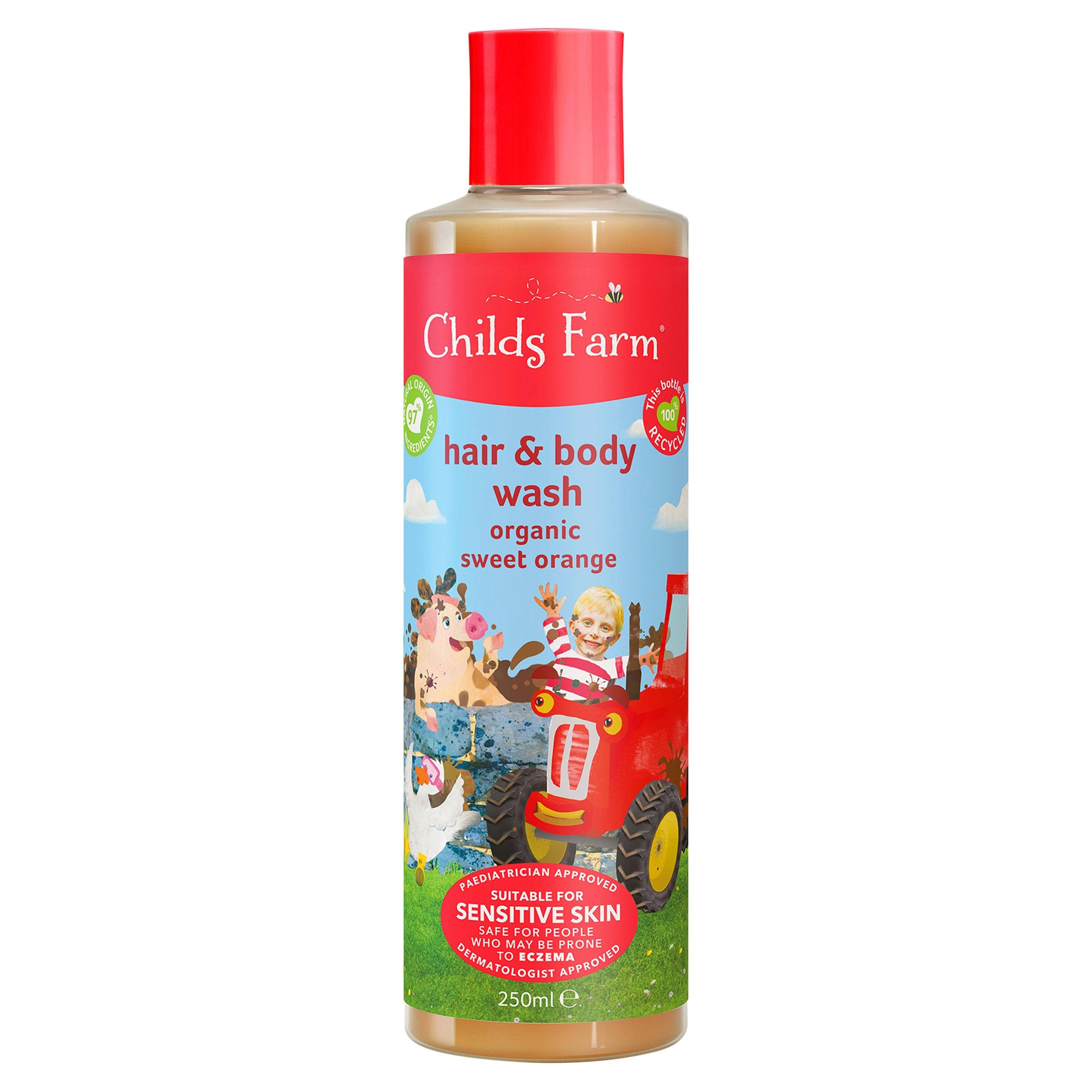 Childs Farm Hair & Body Wash - Sweet Orange, 250ml