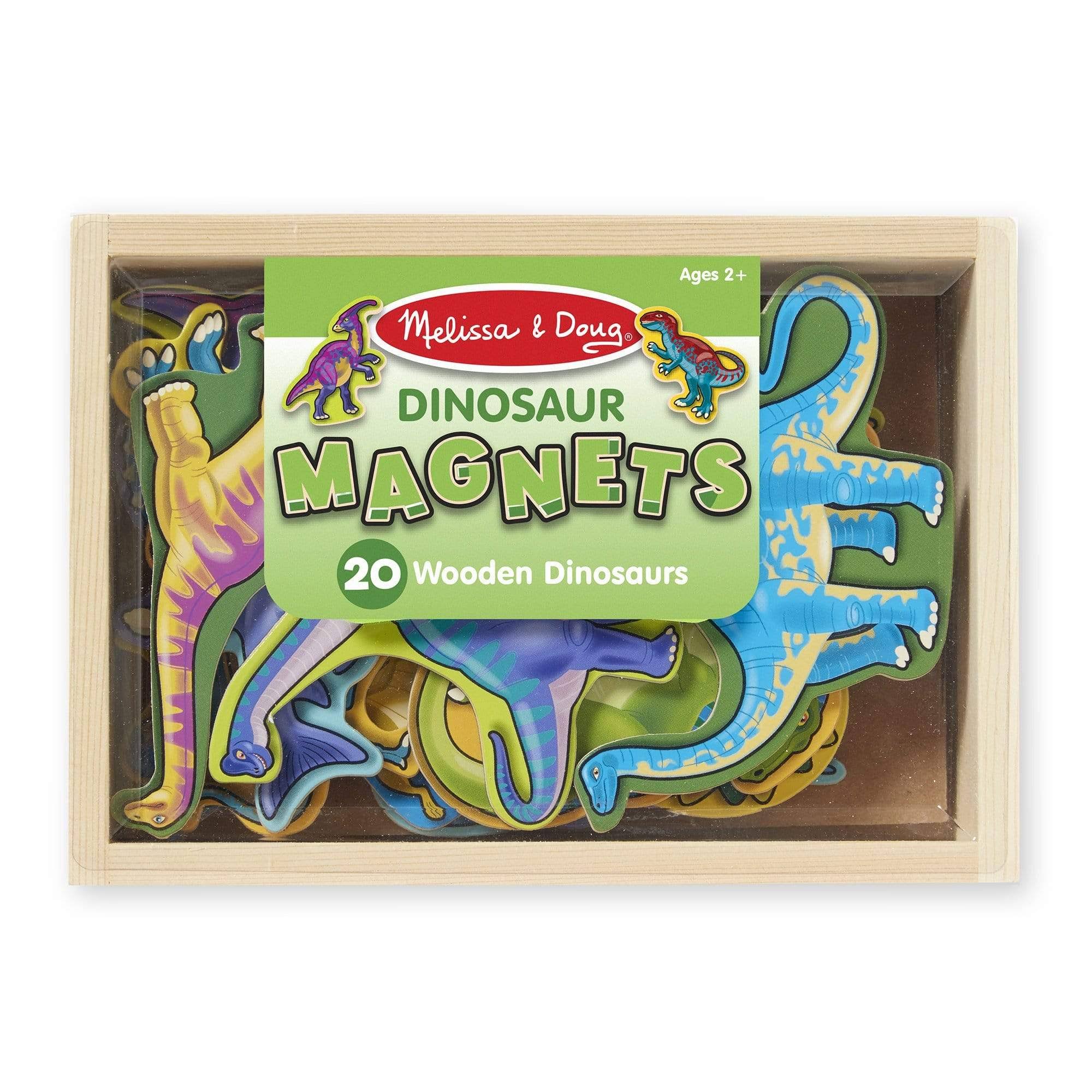 Melissa & Doug Magnetic Wooden Dinosaurs in A Box