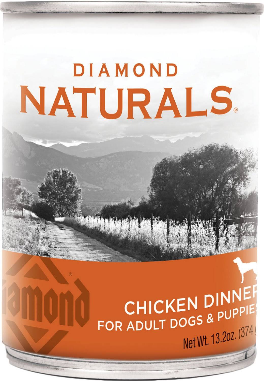 Diamond Naturals Adult Dogs and Puppies Canned Food - Chicken Dinner, 13oz
