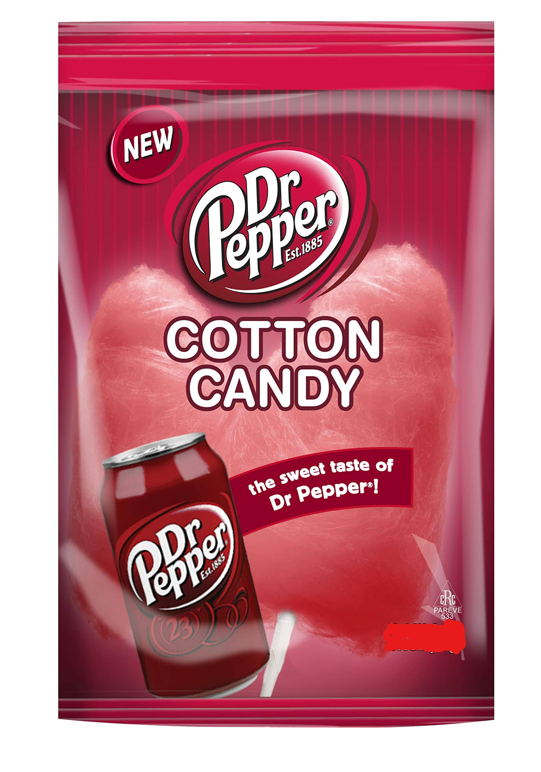 Dr Pepper Cotton Candy - American Dr Pepper Candy Floss 42.5g Bag
