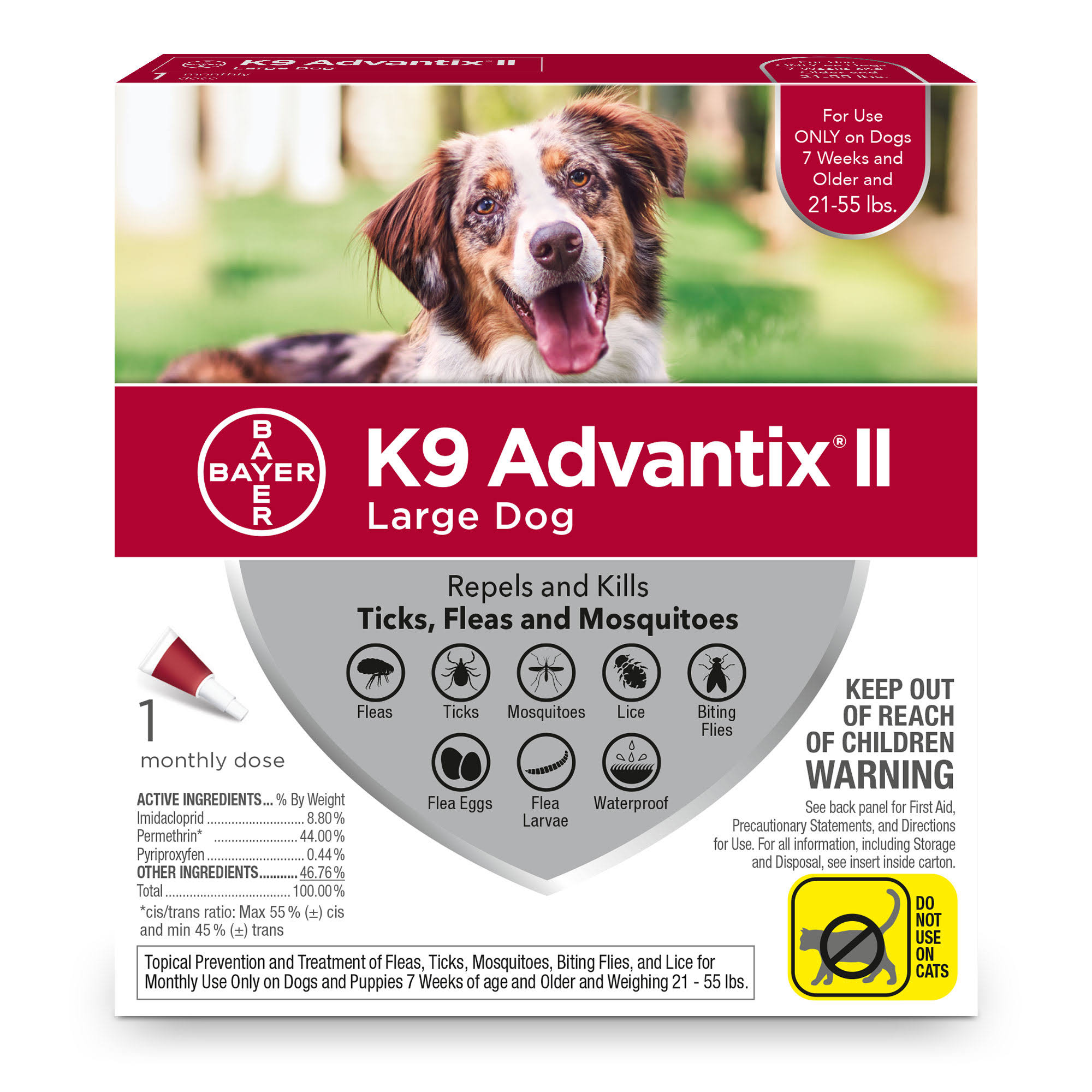 K9 Advantix II Large Dog - 1 Month Dose