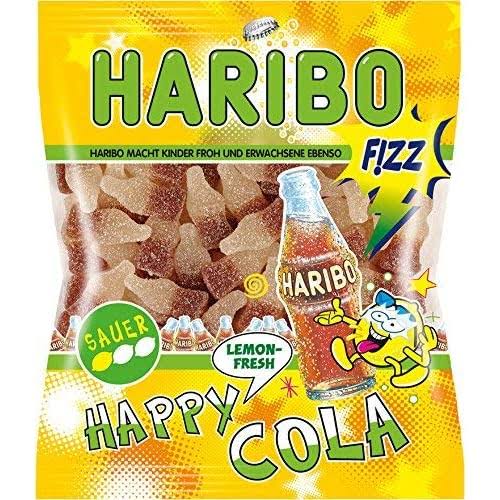 Haribo Happy Cola Lemon Fresh Gummy Bears Wine Gum - 200g