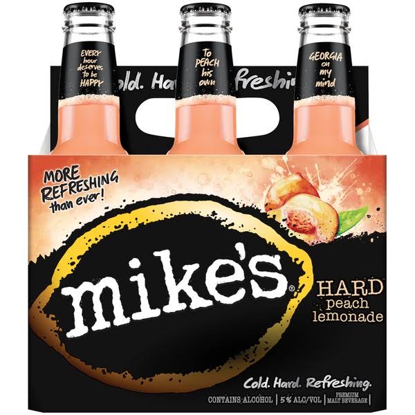 Mikes Malt Beverage, Hard Peach Lemonade - 11.2 fl oz
