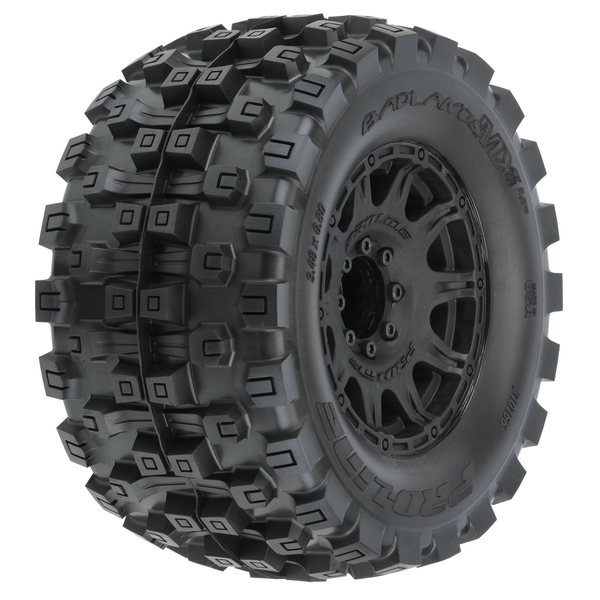 Pro Line Badlands MX38 HP 3.8" Belted & Mounted Raid Tires PRO1016610