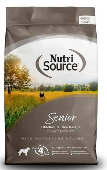 Nutrisource Senior Dry Dog Food - Chicken and Rice Formula, 30lbs