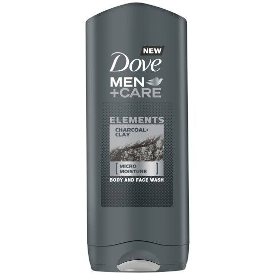 Dove Men Care Body and Face Wash - Charcoal and Clay, 400ml