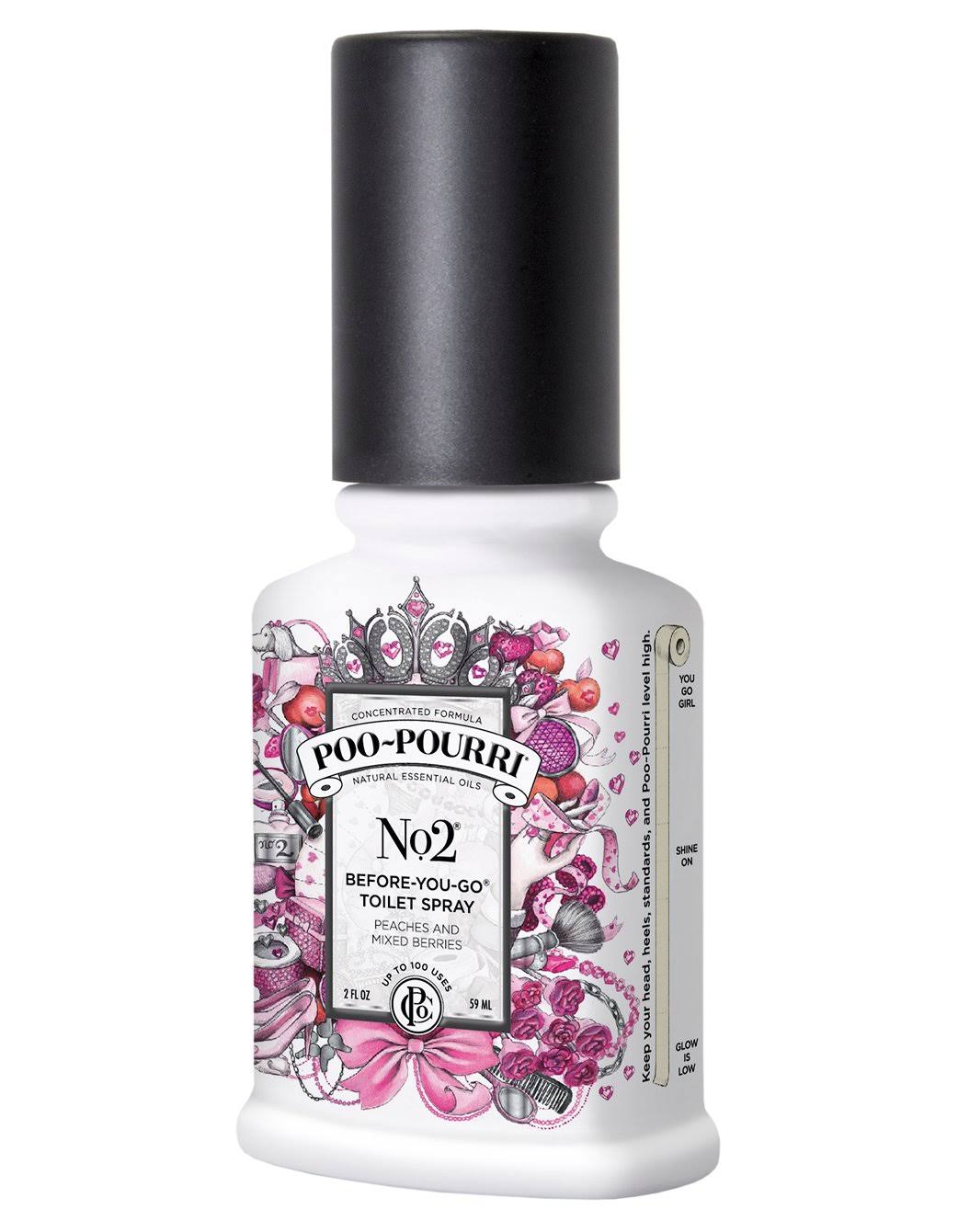Poo-Pourri No. 2 Peach and Mixed Berry 2-Ounce Before-You-Go Toilet Spray