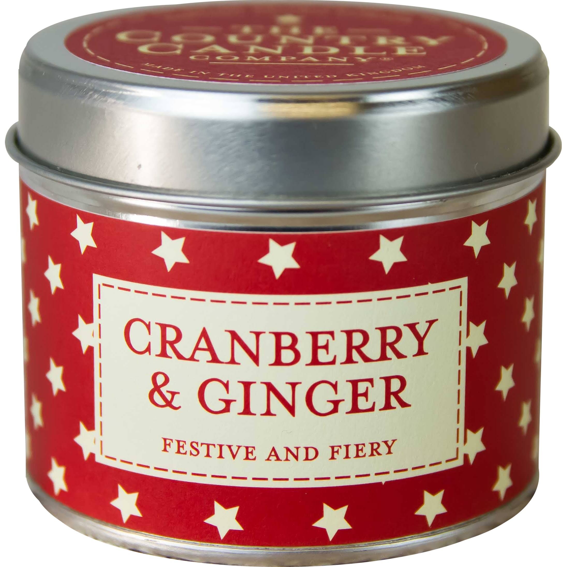 Cranberry & Ginger (superstars Collection) Tin Country Candle