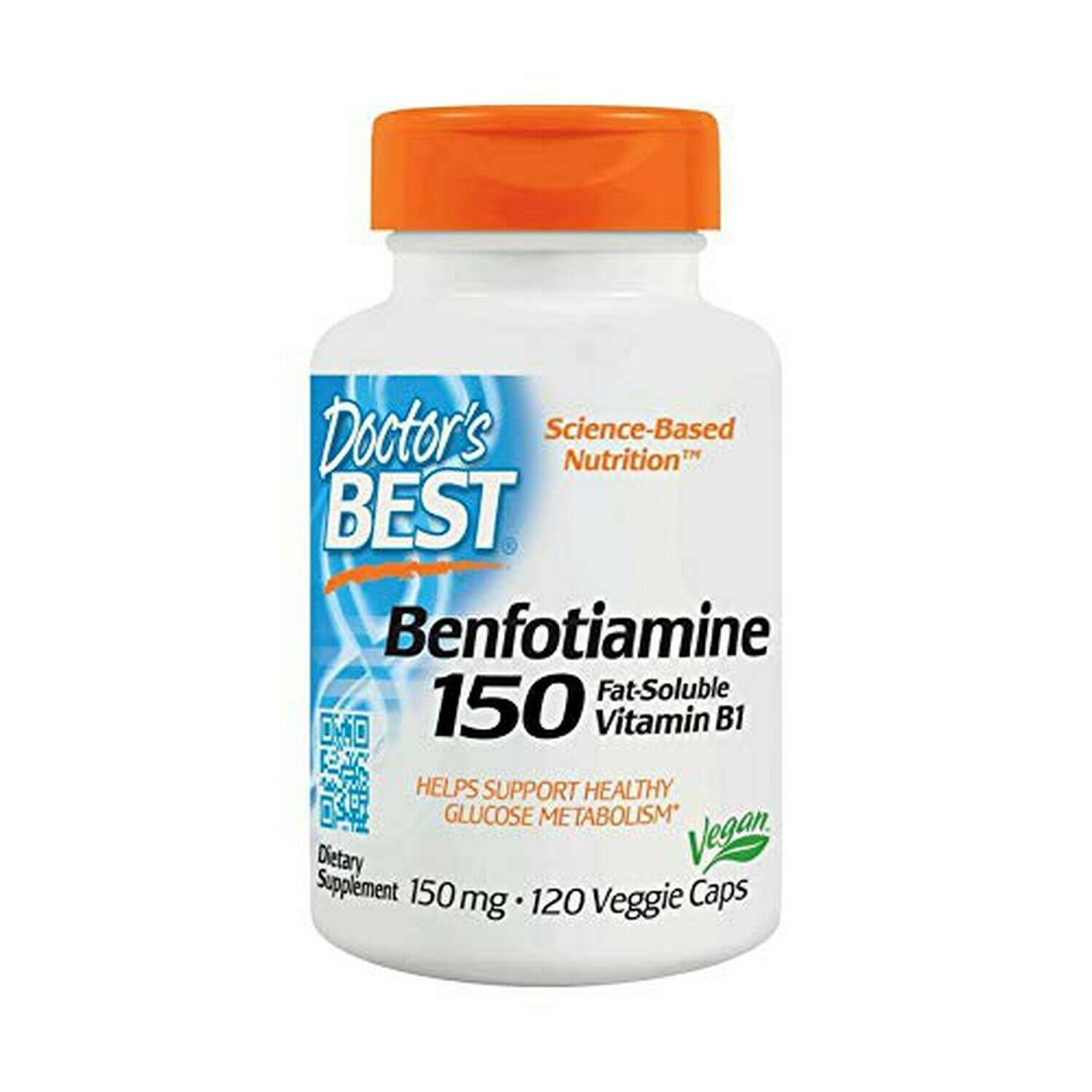 Doctor's Best Benfotiamine - 150mg, 120 Vcaps
