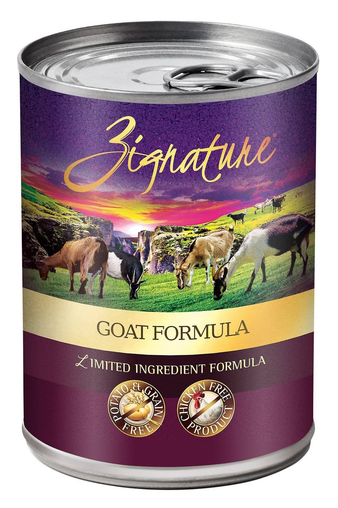 Zignature Limited Ingredient Canned Dog Food Goat 13 oz