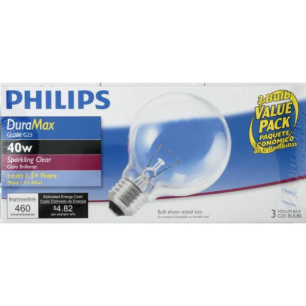 Philips DuraMax Light Bulb - Sparkling Clear, 40W