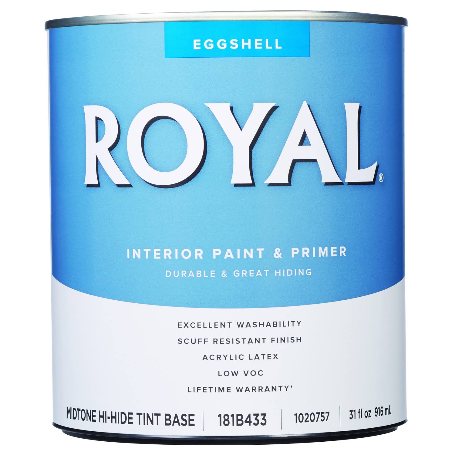 Royal Eggshell Tint Base Mid-tone Base Paint Interior 1 qt.