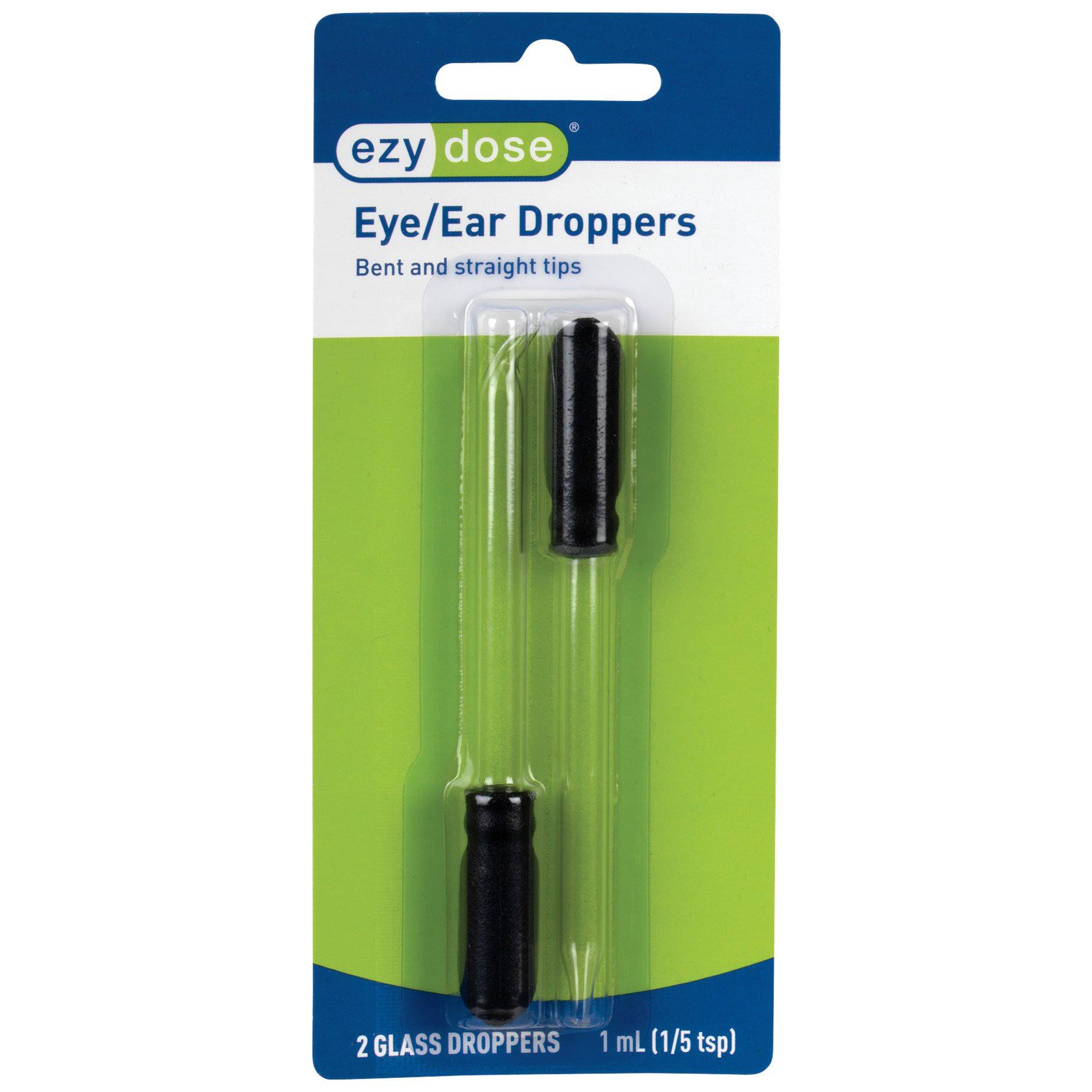 Ezy-Dose Glass Droppers - Straight & Bent Tips, x2