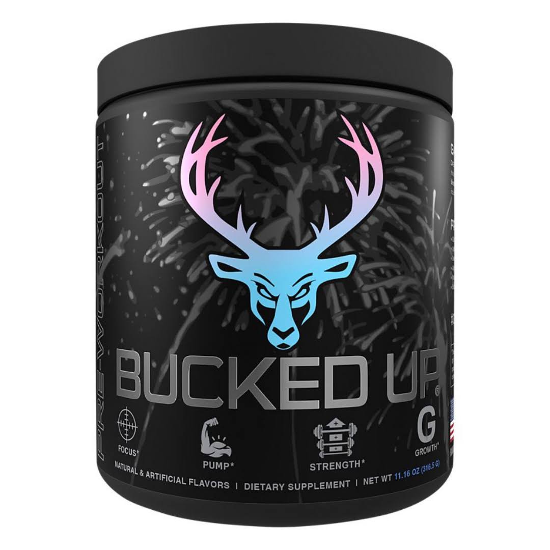 Bucked Up Pre-Workout - 30 Servings Cotton Candy Blue
