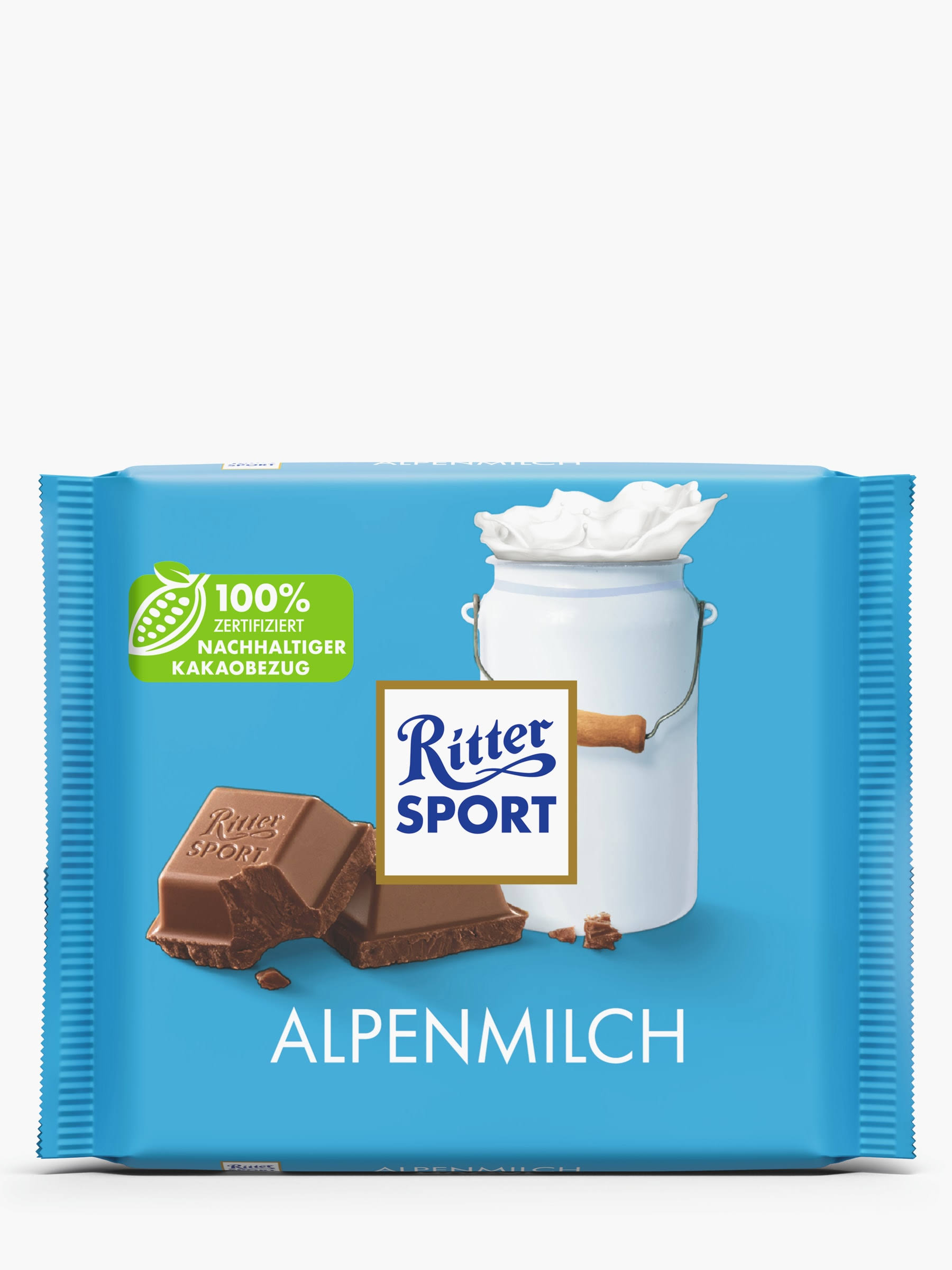 Ritter Sport Alpine Milk Chocolate Bar - 100g
