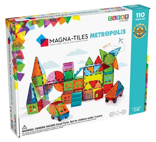 Magna Tiles Metropolis Set, The Original Magnetic Building Tiles for C