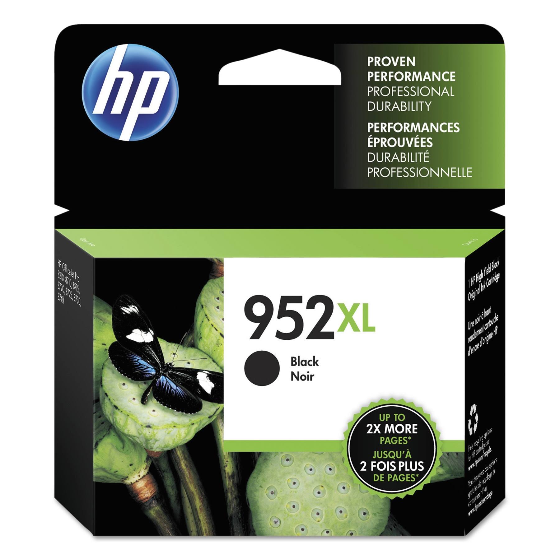 HP 952xl Ink Cartridge - Black, High Yield