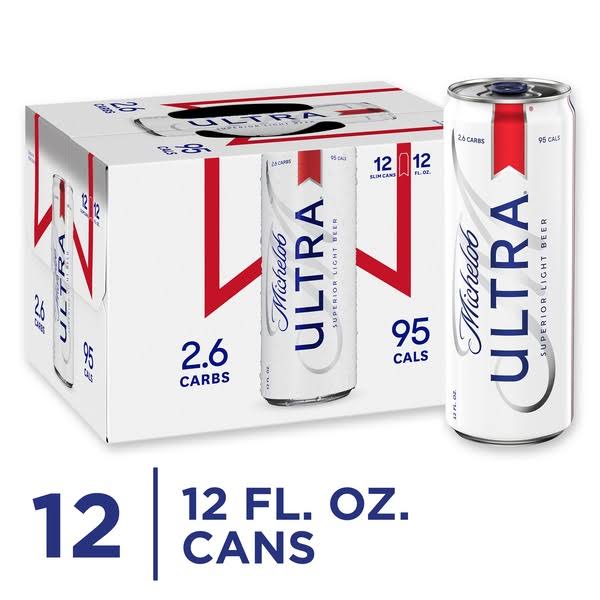 Michelob Ultra Superior Light Beer - 12x12 oz