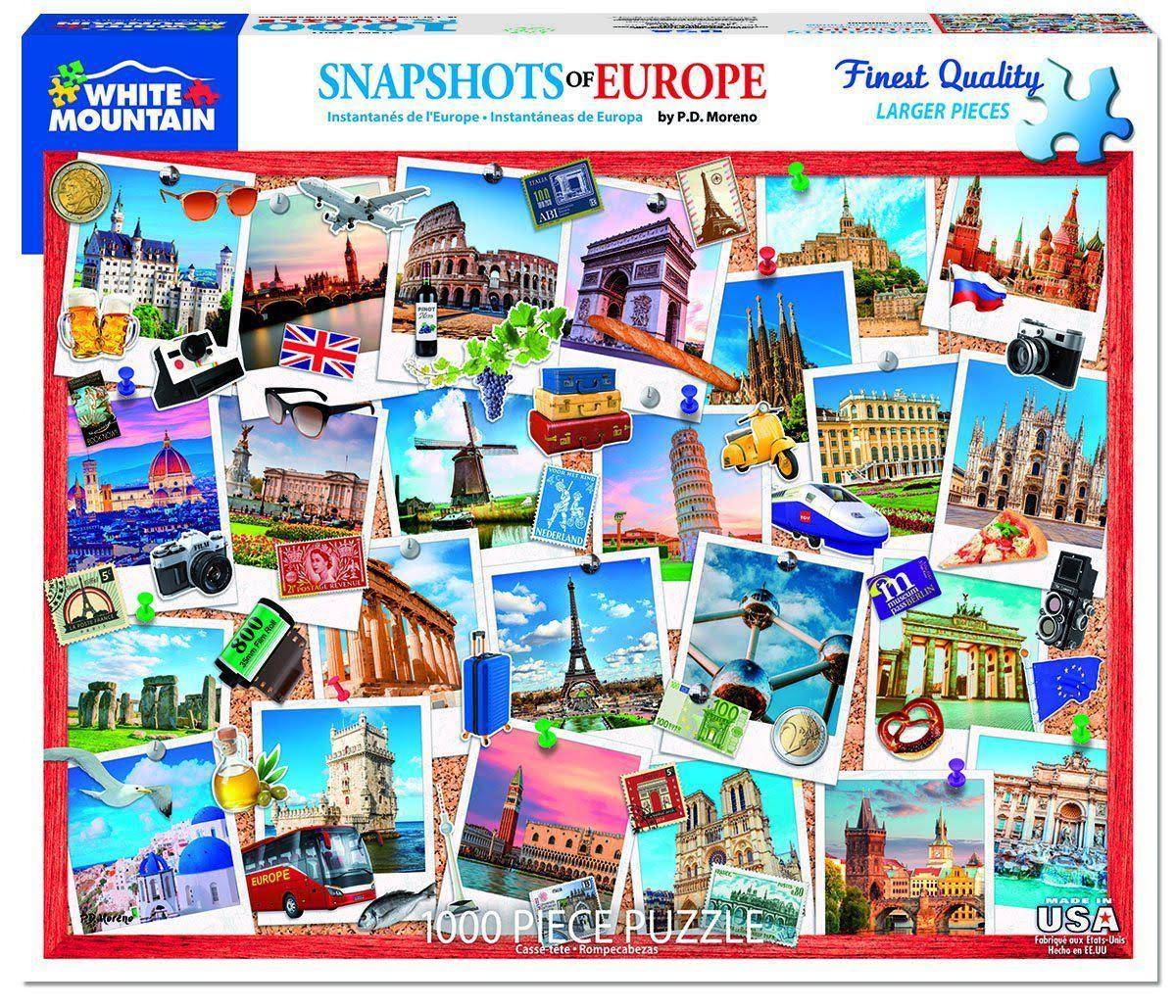 White Mountain : Snapshots of Europe - 1000 Piece Jigsaw Puzzle