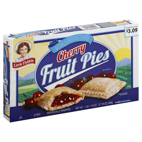 Little Debbie Fruit Pies, Cherry, Mini - 8 pies, 18.04 oz