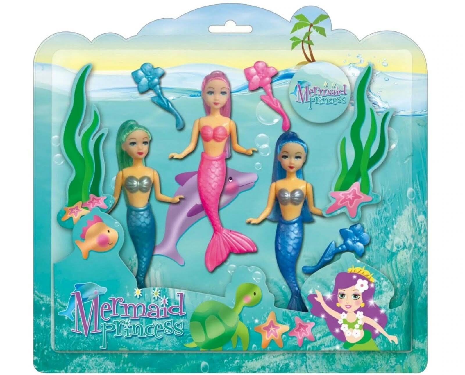 KandyToys Mermaid Princess Dolls (3 in a pack)