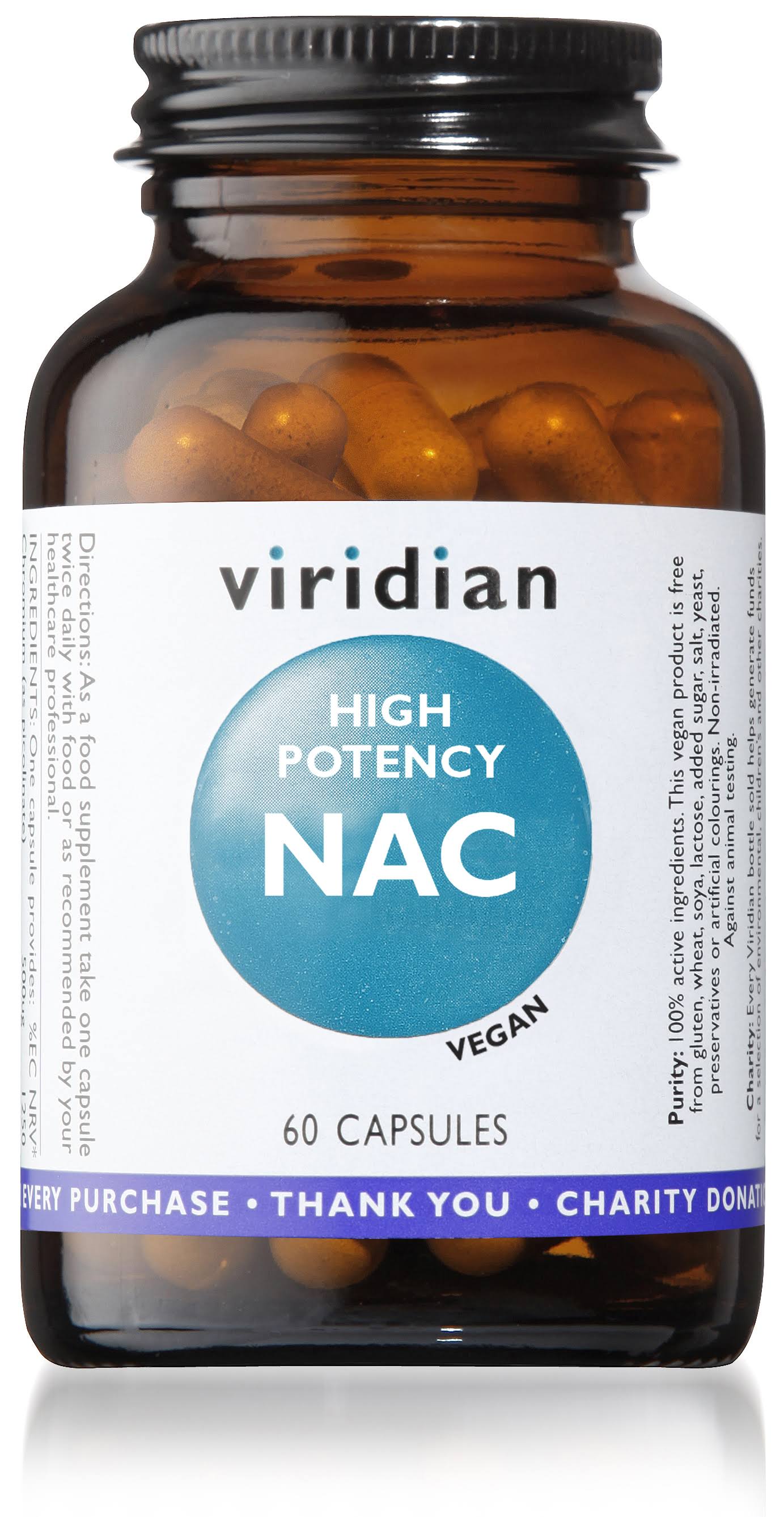 Viridian High Potency NAC Vegicaps 60 (349)