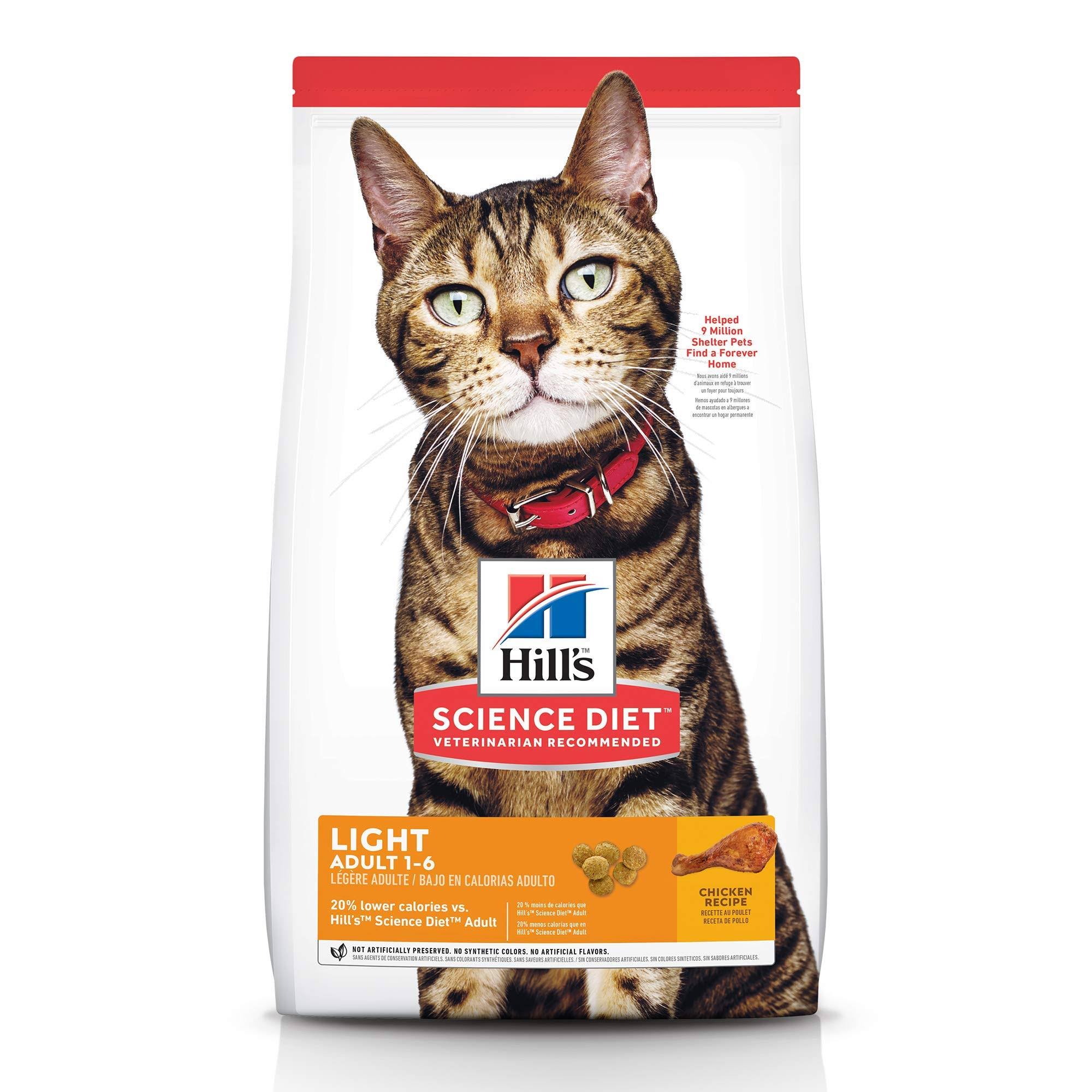 Hill's Science Diet Light Premium Natural Cat Food - Chicken Recipe, 4lb