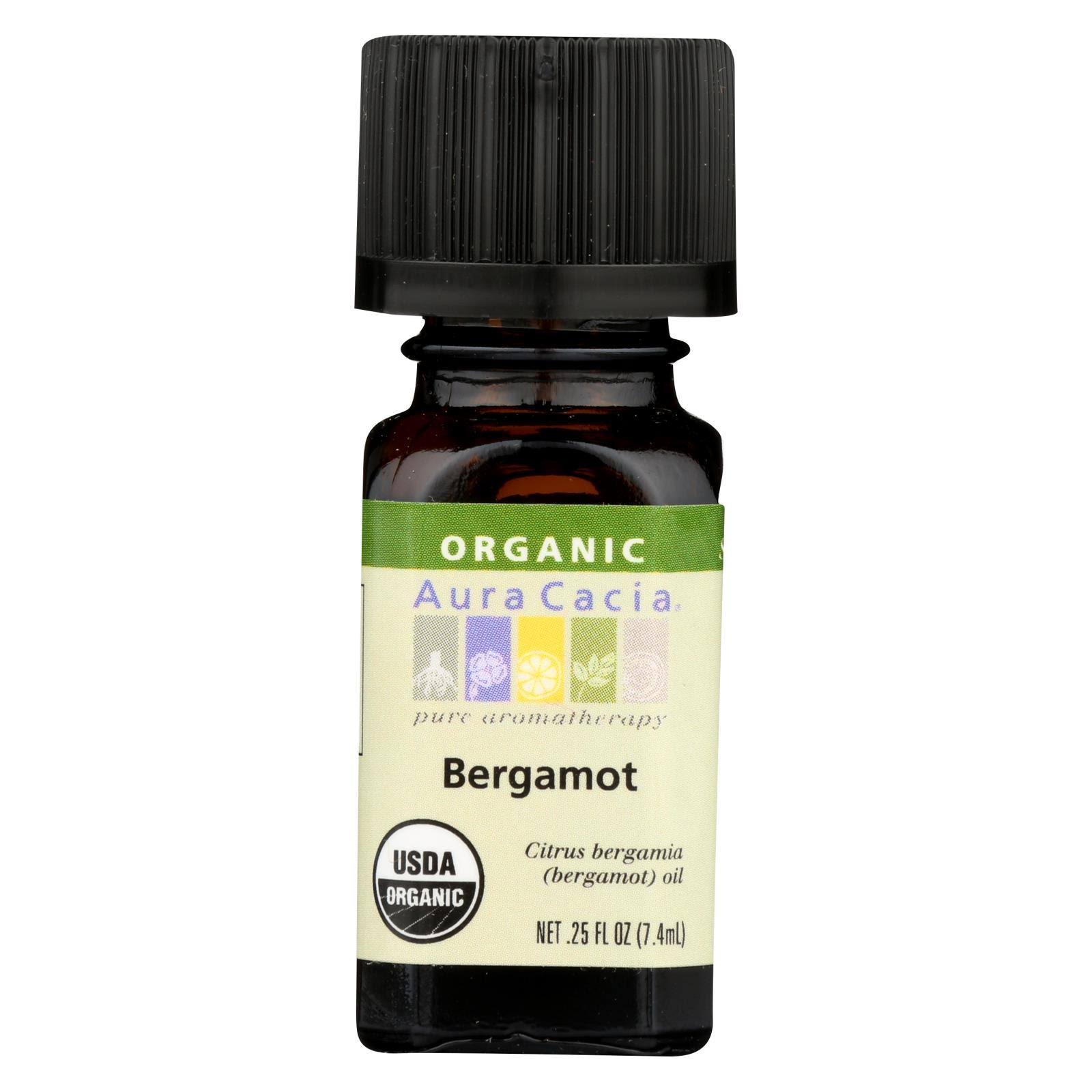 Aura Cacia Organic Oil - Bergamot, 0.25oz