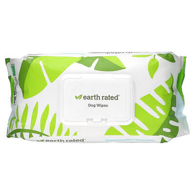 Earth Rated, Dog Wipes, Unscented, 100 Wipes