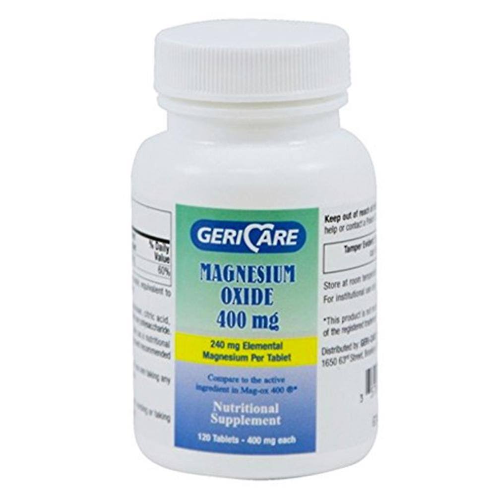 Geri Care Magnesium Oxide Dietary Supplement - 120 Tablets