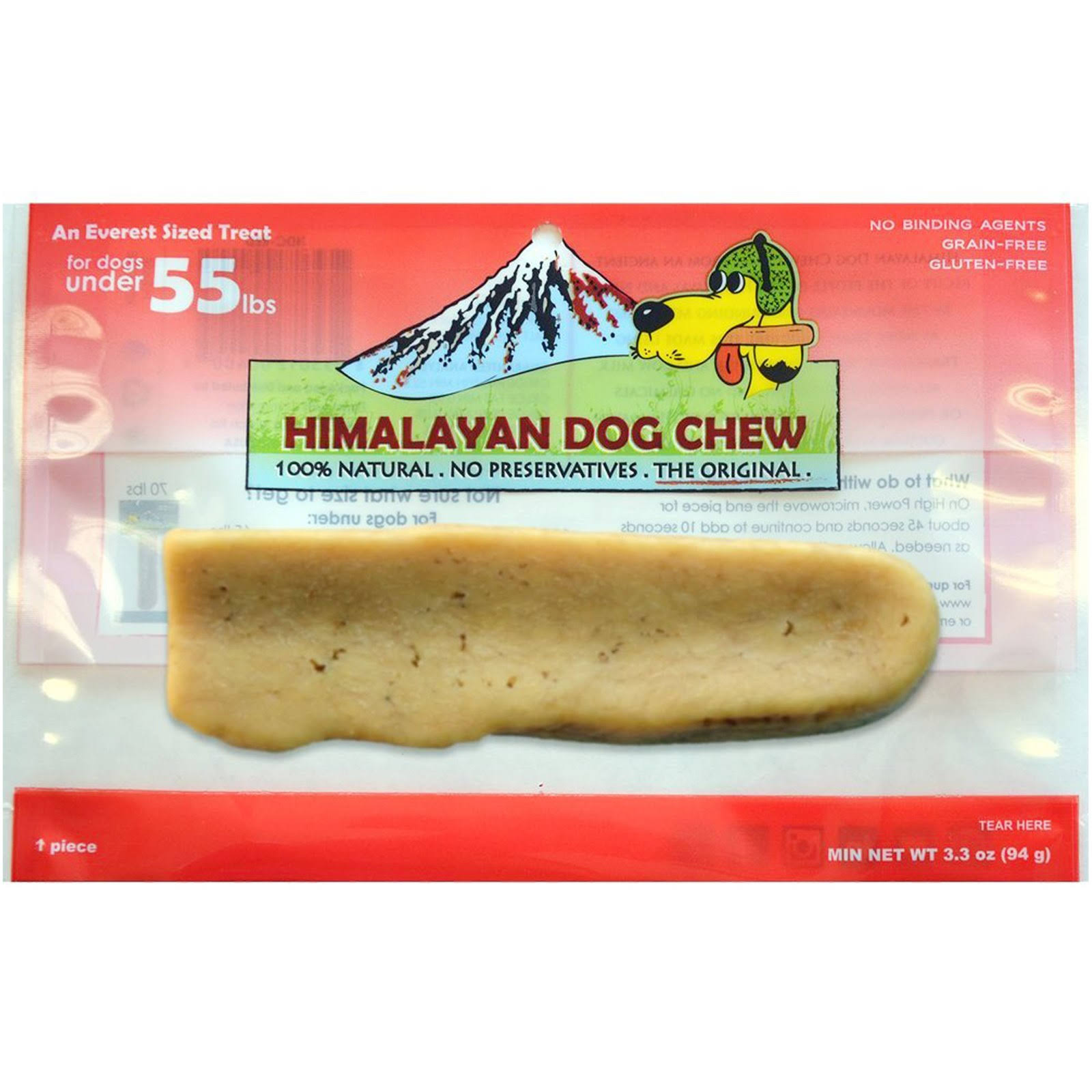Himalayan Dog Chew, For Dogs Under 55 lbs, 1 Piece, Min 3.3 oz (94 g)