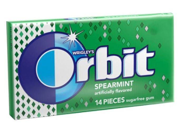 Orbit Sugar-Free Gum - Spearmint, 14 Pack