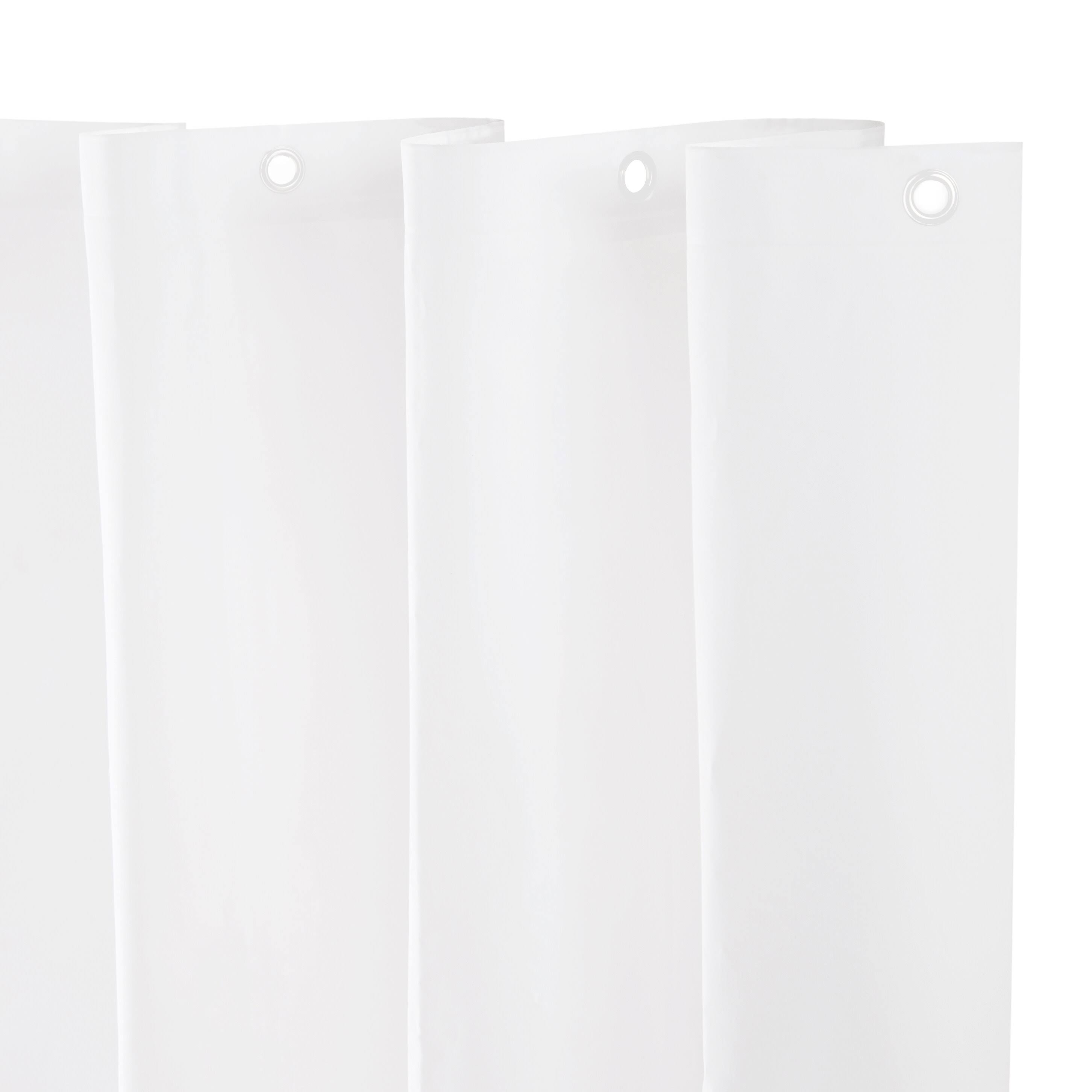 Kenney Lightweight Peva Shower Curtain Liner, White | Bathroom