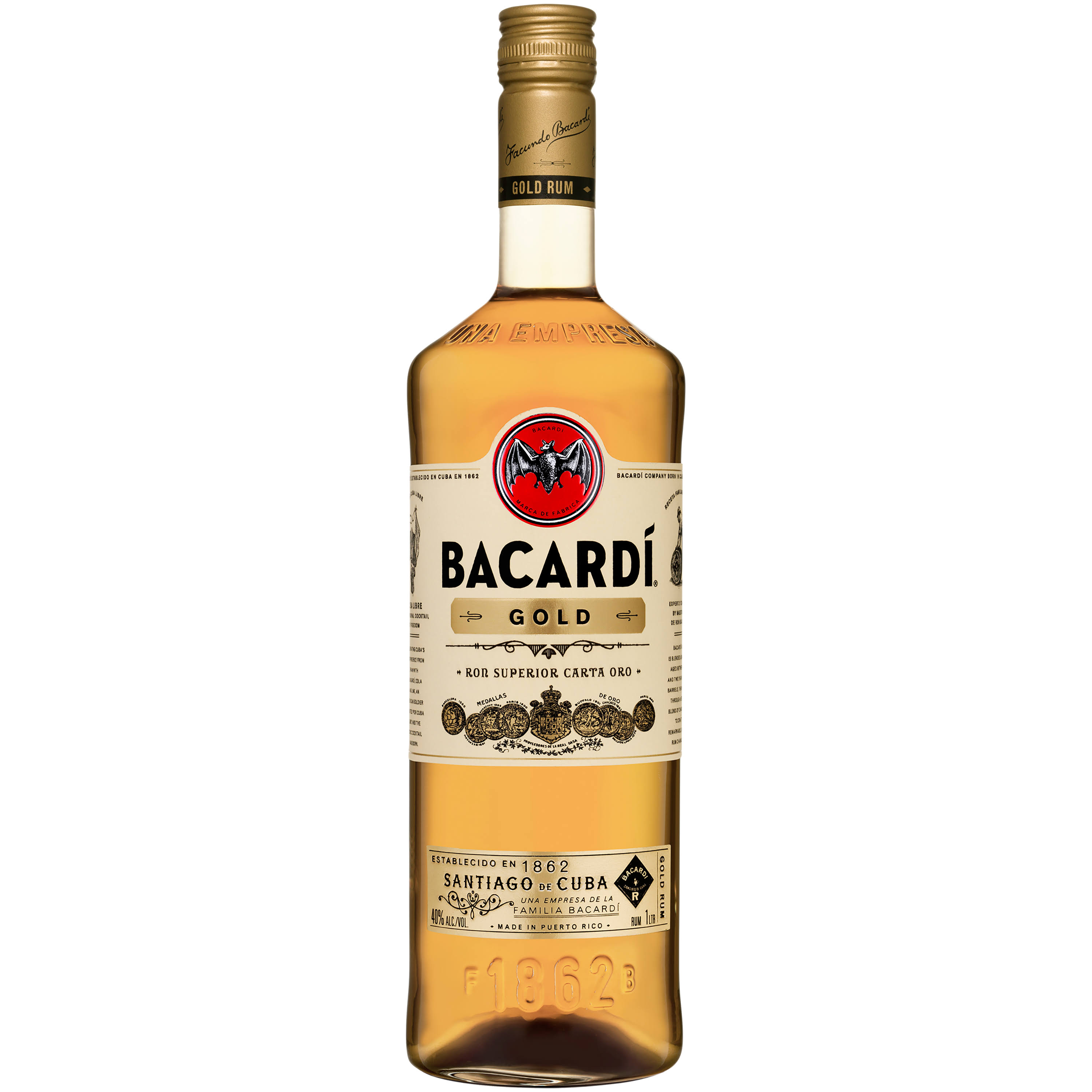Bacardi Gold Rum - 1l