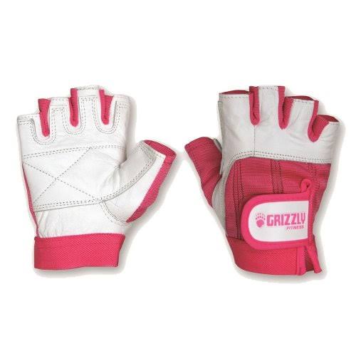Grizzly Fitness 4007117 Women's Awareness Training Gloves - Pink Ribbon, Large, Half Finger