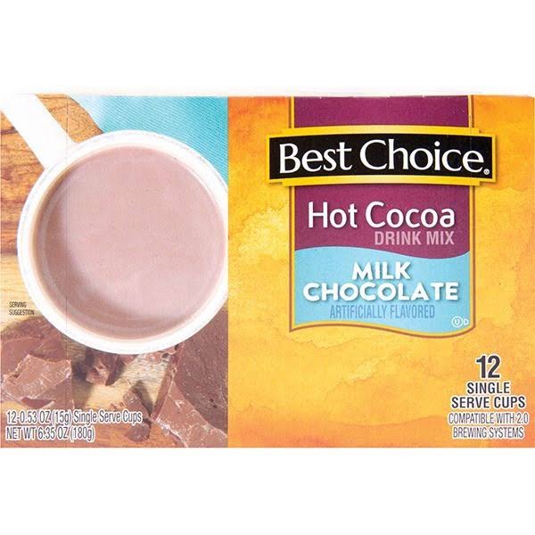 Best Choice Milk Chocolate Hot Cocoa Drink Mix - 12 ct